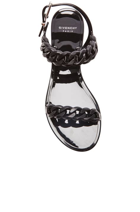 givenchy chain jelly sandals|givenchy marshmallow sandals.